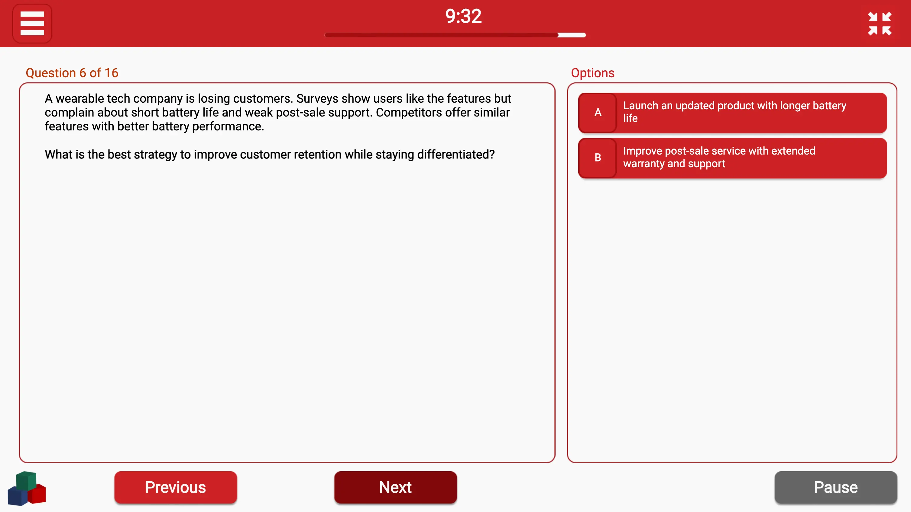 Bain TestGorilla Business Judgment - Customer and Product Management Question