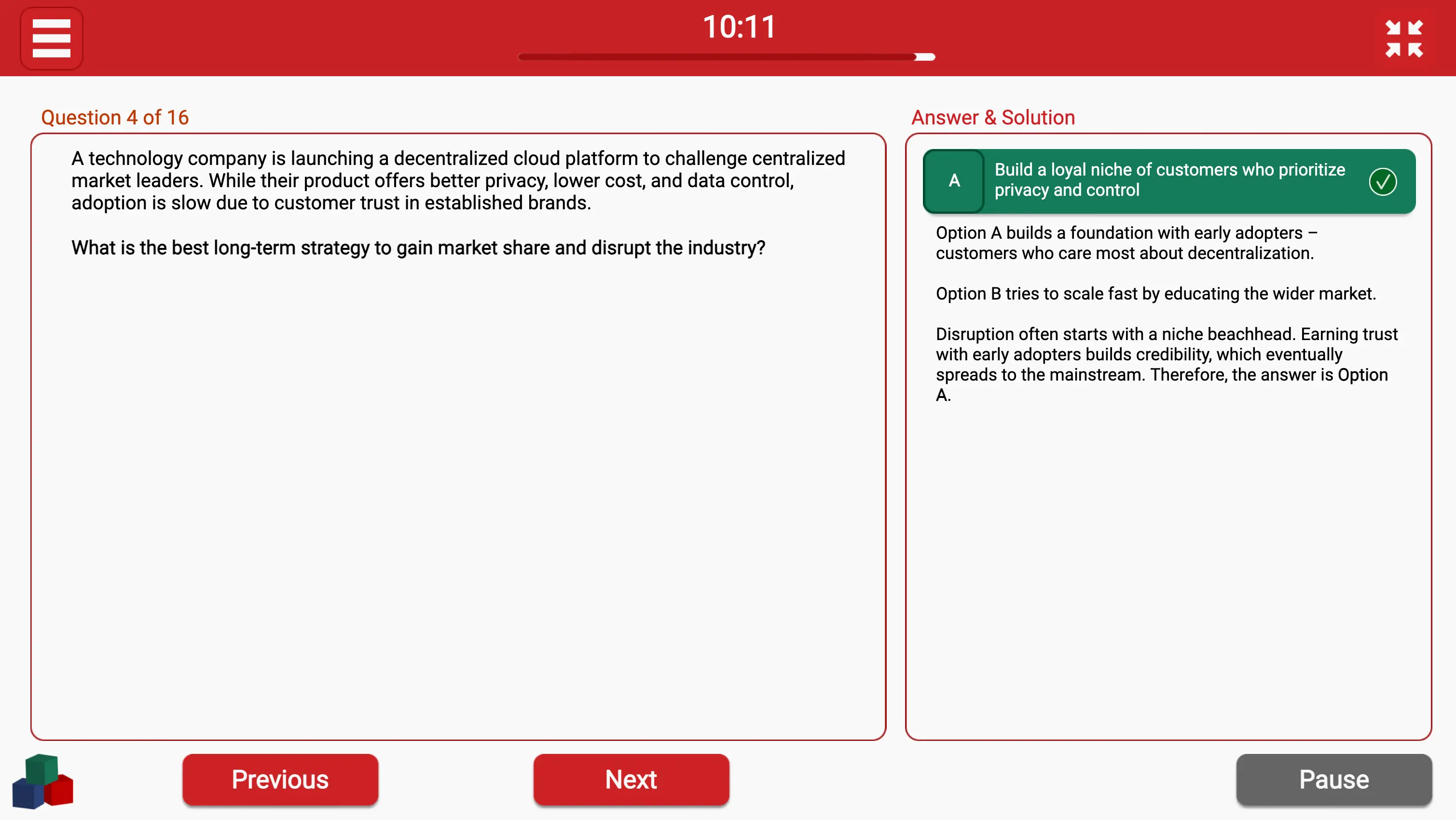 Bain TestGorilla Business Judgment - Market and Competitive Analysis Question