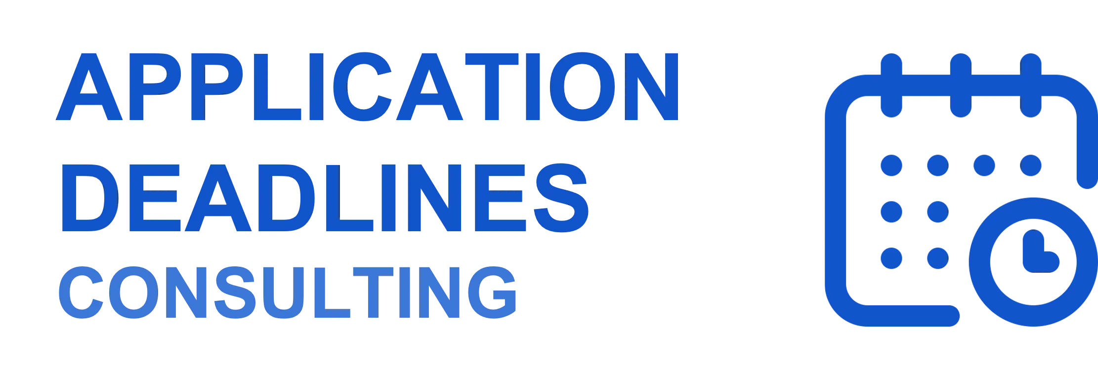 Consulting Application Deadlines
