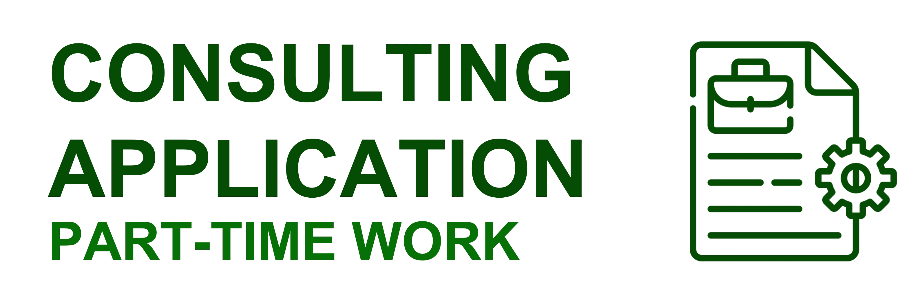 Leverage Part-Time Work Side Projects Consulting Application