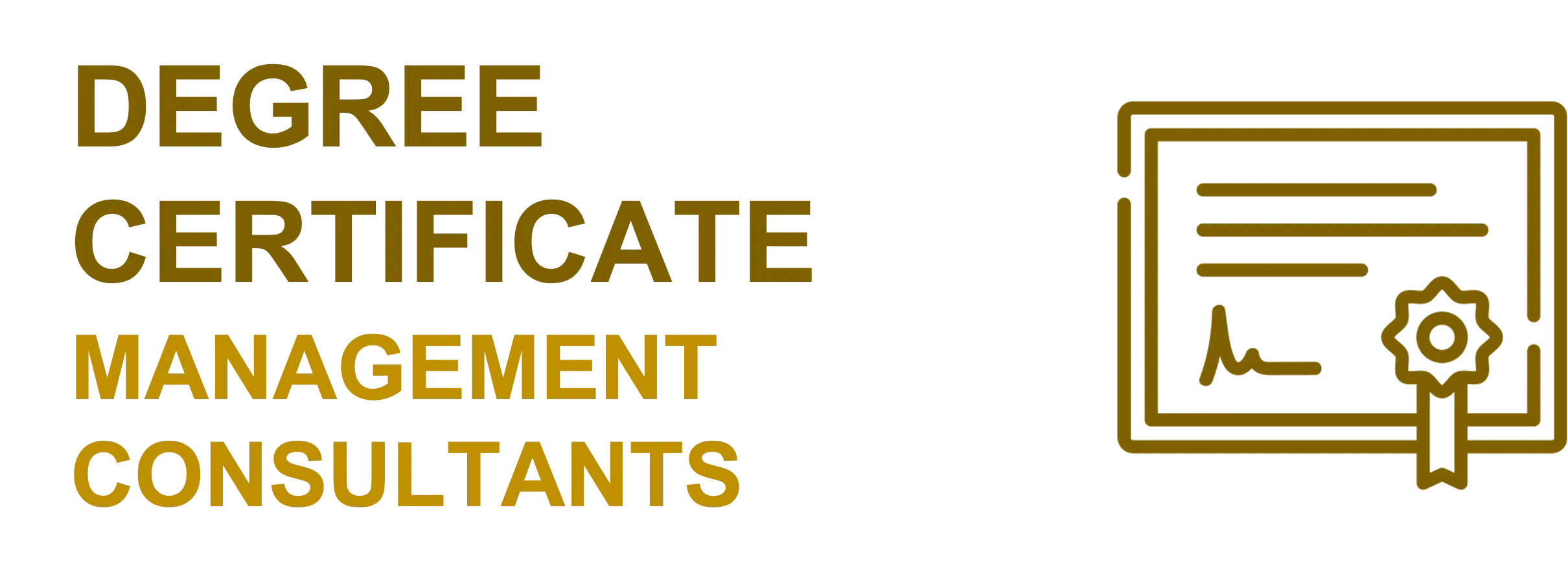 Degree certificates for management consultants