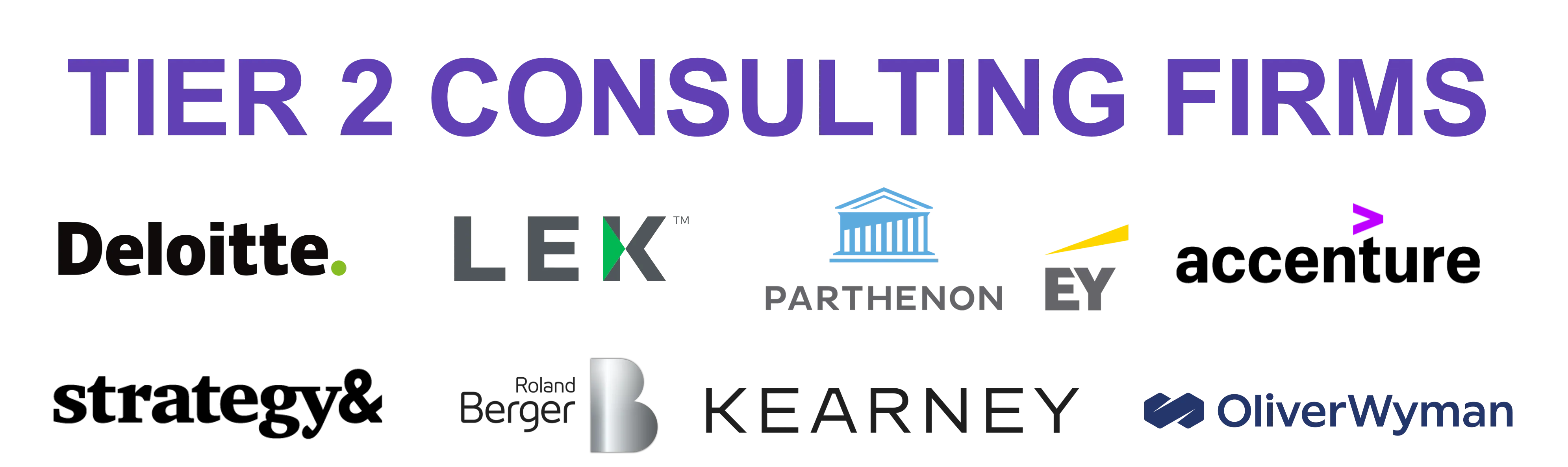 Tier 2 Consulting Firms